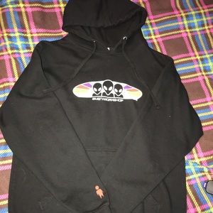 A graphic men’s hoodie